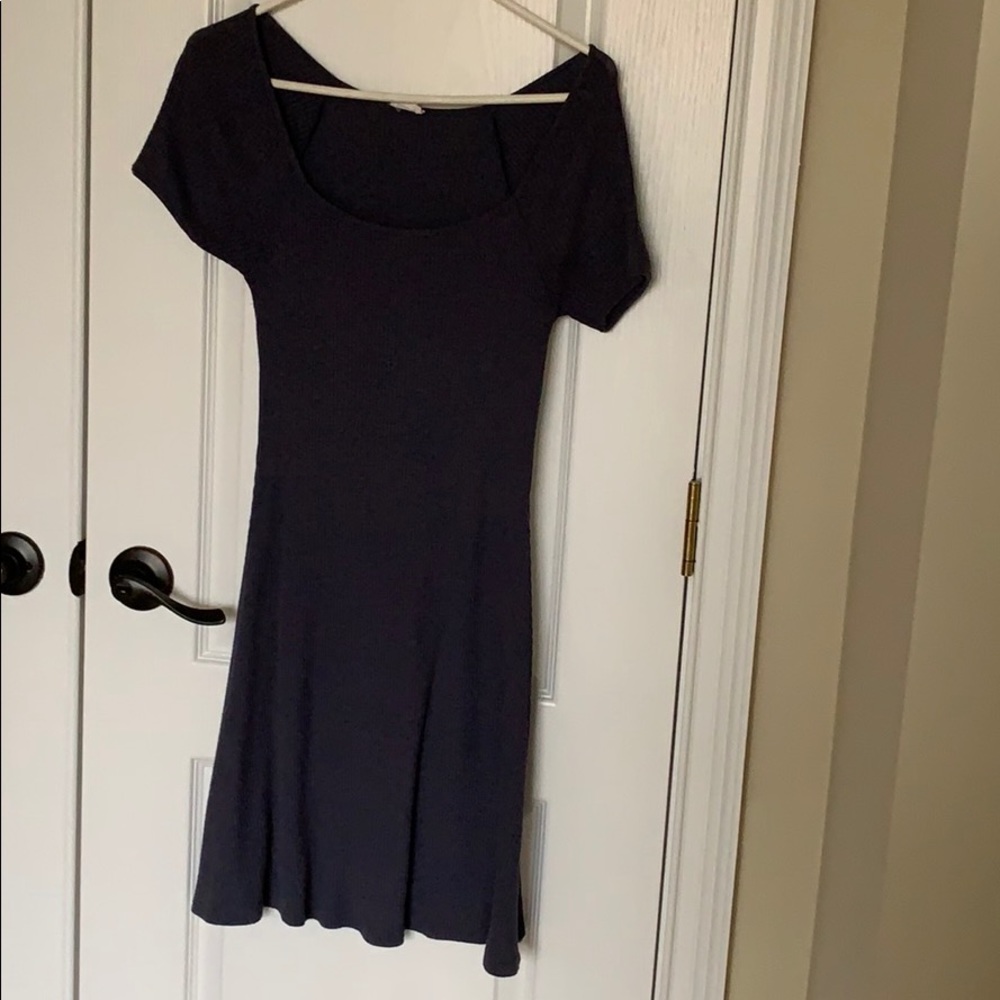 Navy Blue Tshirt Sweater Dress